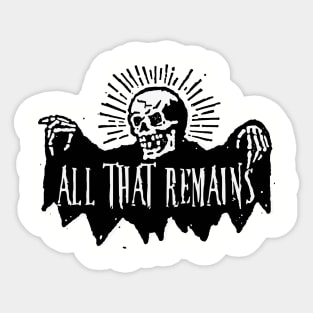 all that skeleton skull Sticker